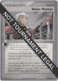 Holon Mentor - 2007 (Jun Hasebe) #75/101 from World Championship Decks Pokemon card image