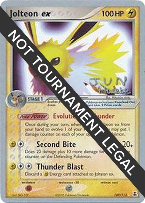 Jolteon ex - 2007 (Jun Hasebe) 109/113 from World Championship Decks