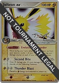 Jolteon ex - 2007 (Tom Roos) #109/113 from World Championship Decks Pokemon card image