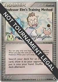Professor Elm's Training Method - 2007 (Jeremy Scharff-Kim) #79/101 from World Championship Decks Pokemon card image