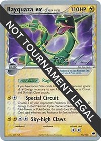 Rayquaza ex (Delta Species) - 2007 (Tom Roos) #97/101 from World Championship Decks Pokemon card image