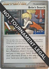 Bebe's Search - 2008 (Dylan Lefavour) #119/132 from World Championship Decks Pokemon card image