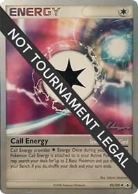 Call Energy - 2008 (Jason Klaczynski) #92/100 from World Championship Decks Pokemon card image
