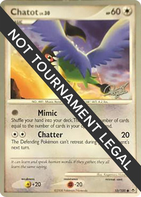 Chatot - 2008 (Paul Atanassov) 55/100 from World Championship Decks
