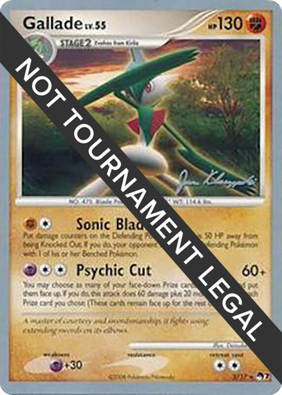 Gallade - 2008 (Jason Klaczynski) 2/17 from World Championship Decks