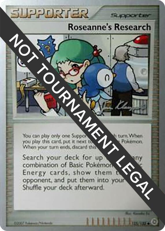 Roseanne's Research - 2008 (Jason Klaczynski) 125/132 from World Championship Decks