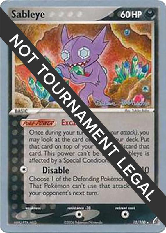 Sableye - 2008 (Tristan Robinson) 10/100 from World Championship Decks