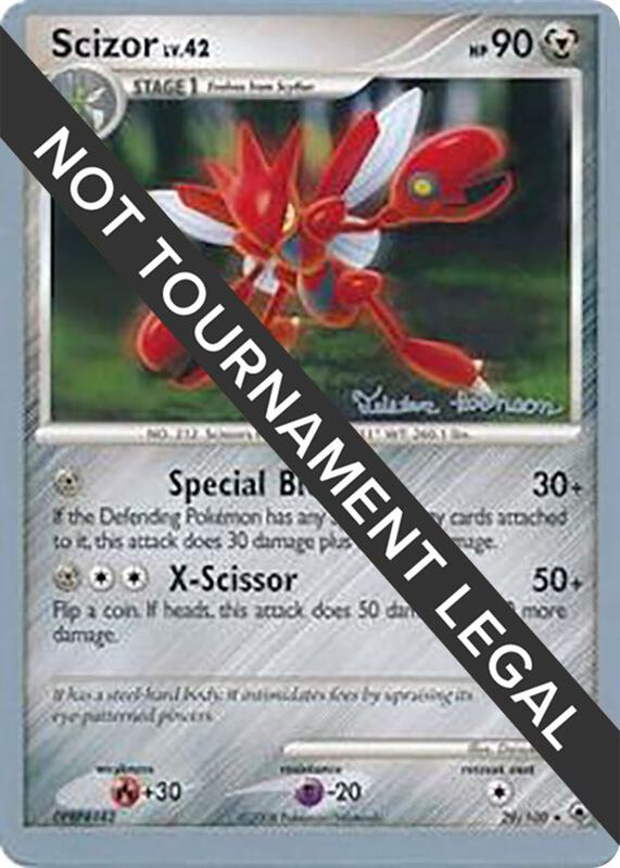 Scizor - 2008 (Tristan Robinson) 29/100 from World Championship Decks