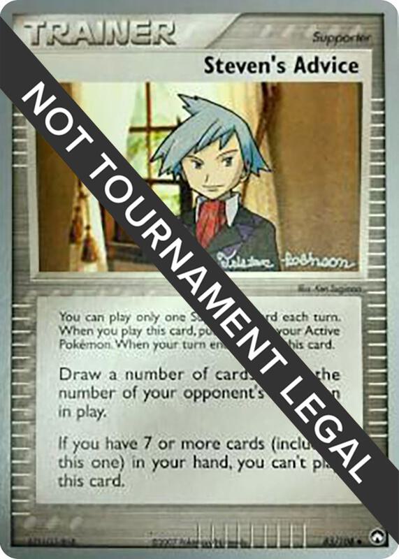 Steven's Advice - 2008 (Tristan Robinson) 83/108 from World Championship Decks