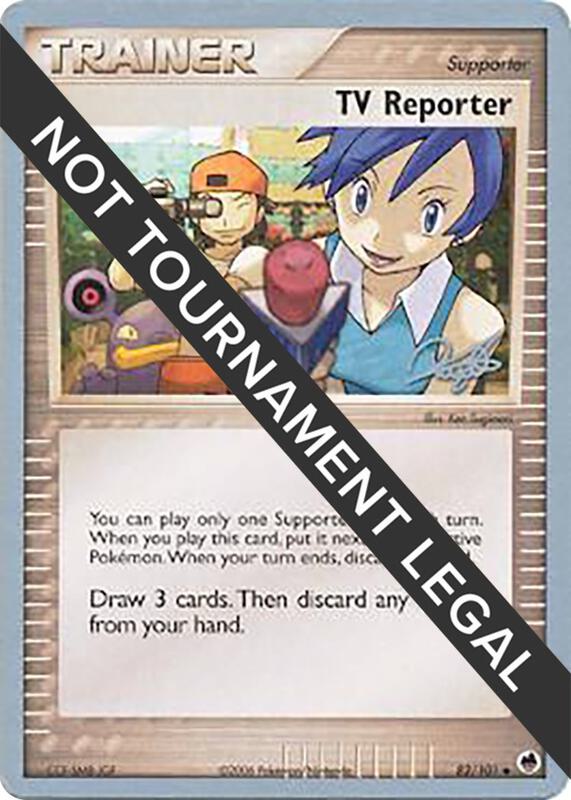 TV Reporter - 2008 (Paul Atanassov) 82/101 from World Championship Decks