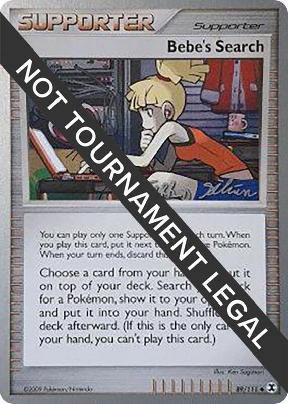 Bebe's Search - 2009 (Stephen Silvestro) 89/111 from World Championship Decks