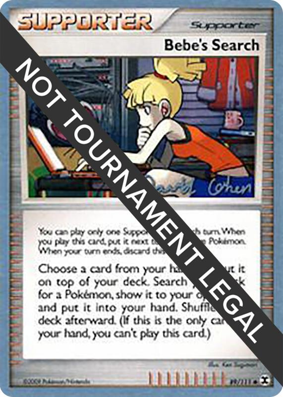 Bebe's Search - 2009 (David Cohen) 89/111 from World Championship Decks