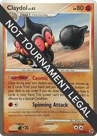 Claydol - 2009 (Stephen Silvestro) #15/106 from World Championship Decks Pokemon card image