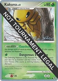 Kakuna - 2009 (Stephen Silvestro) #66/111 from World Championship Decks Pokemon card image