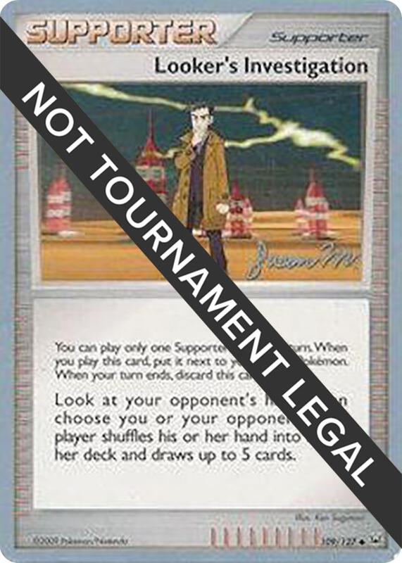 Looker's Investigation - 2009 (Jason Martinez) 109/127 from World Championship Decks