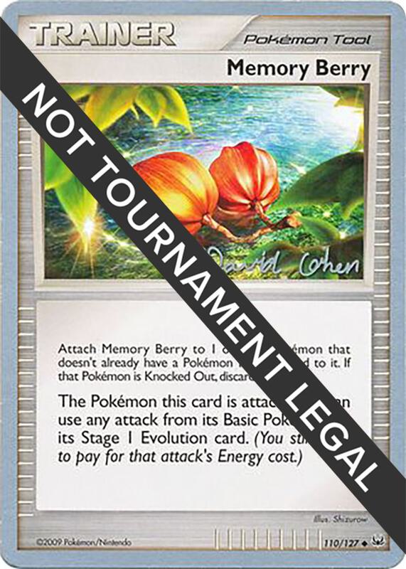 Memory Berry - 2009 (David Cohen) 110/127 from World Championship Decks