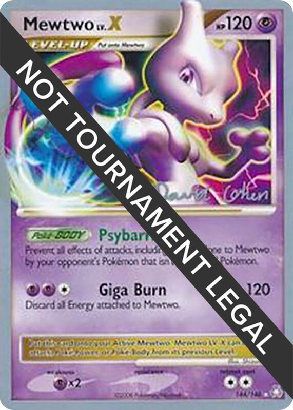 Mewtwo LV.X - 2009 (David Cohen) 144/146 from World Championship Decks