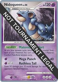 Nidoqueen - 2009 (David Cohen) #30/111 from World Championship Decks Pokemon card image
