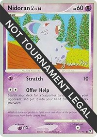 Nidoran F - 2009 (Jason Martinez) #71/111 from World Championship Decks Pokemon card image