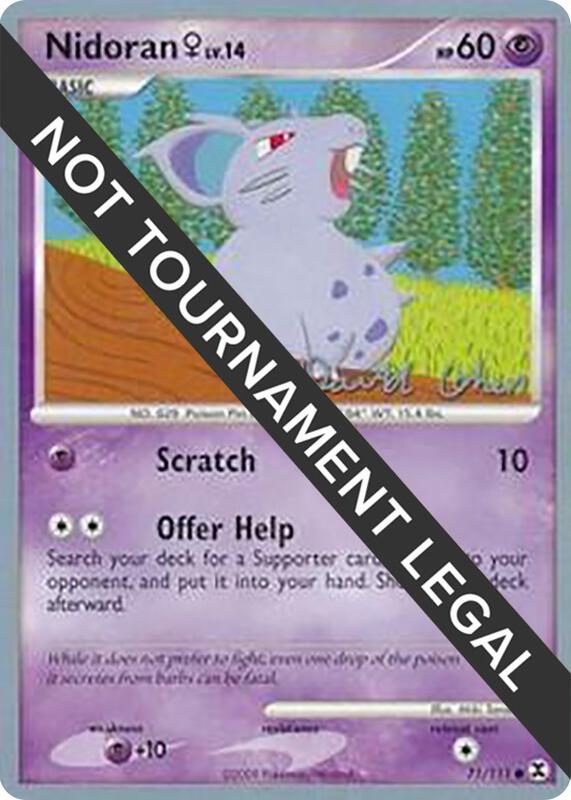 Nidoran F - 2009 (David Cohen) 71/111 from World Championship Decks