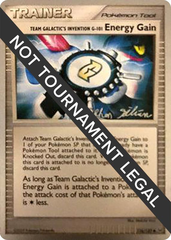Team Galactic's Invention G-101 Energy Gain - 2009 (Stephen Silvestro) 116/127 from World Championship Decks