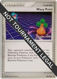 Warp Point - 2009 (Jason Martinez) #88/100 from World Championship Decks Pokemon card image