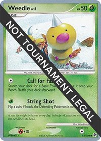 Weedle - 2009 (Stephen Silvestro) #93/106 from World Championship Decks Pokemon card image