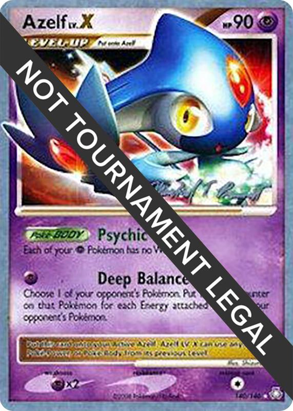Azelf LV.X - 2010 (Michael Pramawat) 140/146 from World Championship Decks