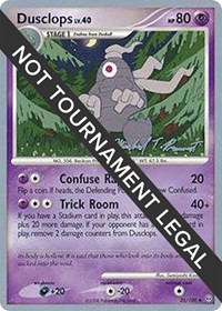 Dusclops - 2010 (Michael Pramawat) #35/100 from World Championship Decks Pokemon card image