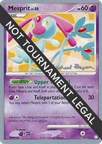 Mesprit - 2010 (Mychael Bryan) #14/123 from World Championship Decks Pokemon card image