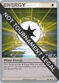 Warp Energy - 2010 (Yuta Komatsuda) #95/100 from World Championship Decks Pokemon card image