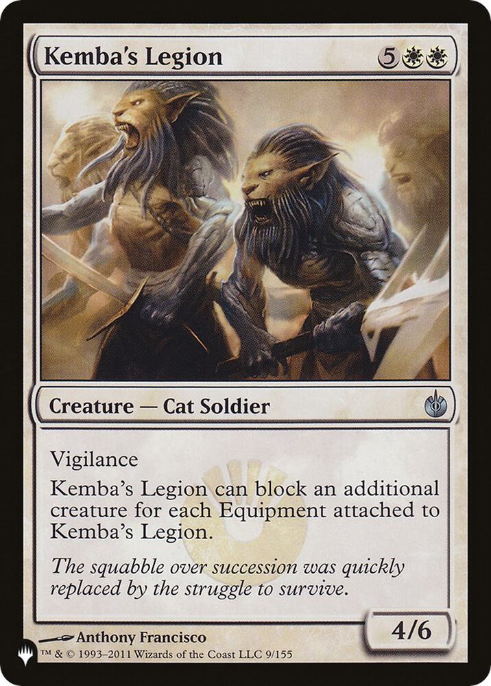 Kemba's Legion #MBS-9 — The List