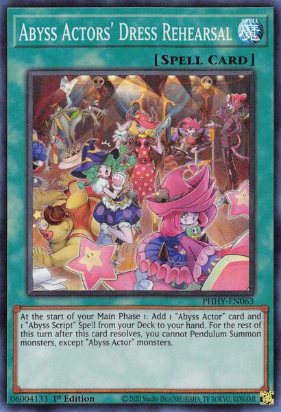 yugioh abyss actor deck list Yugioh Abyss Actor Deck main image 0