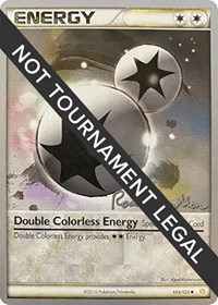 Double Colorless Energy - 2011 (Ross Cawthon) #103/123 from World Championship Decks Pokemon card image
