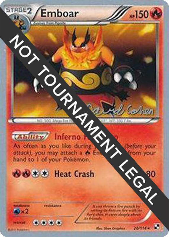 Emboar - 2011 (David Cohen) 20/114 from World Championship Decks