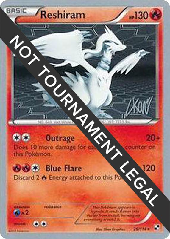 Reshiram - 2011 (Christopher Kan) 26/114 from World Championship Decks