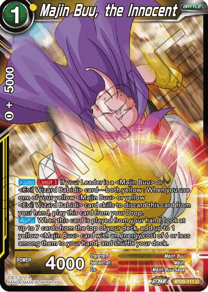 Majin Buu, the Innocent #BT20-111 — Power Absorbed