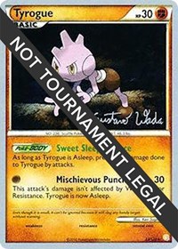 Tyrogue - 2011 (Gustavo Wada) #33/123 from World Championship Decks Pokemon card image