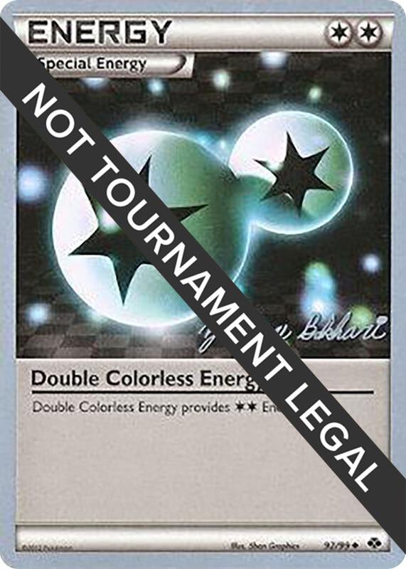 Double Colorless Energy - 2012 (Zachary Bokhari) 92/99 from World Championship Decks