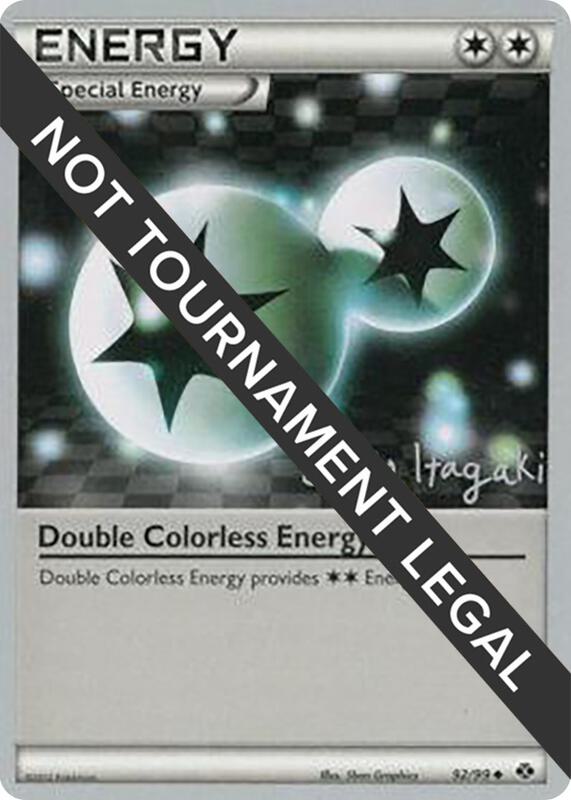 Double Colorless Energy - 2012 (Shuto Itagaki) 92/99 from World Championship Decks