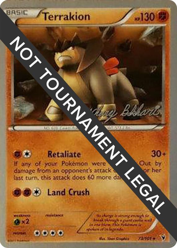 Terrakion - 2012 (Zachary Bokhari) 73/101 from World Championship Decks