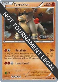 Terrakion - 2012 (Igor Costa) - World Championship Decks - Pokemon card