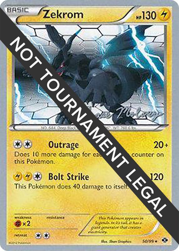 Zekrom - 2012 (Chase Moloney) 50/99 from World Championship Decks