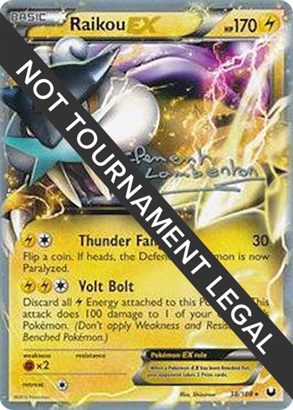 Raikou EX - 2013 (Clement Lamberton) 38/108 from World Championship Decks