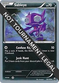 Sableye - 2013 (Jason Klaczynski) #62/108 from World Championship Decks Pokemon card image