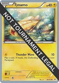 Tynamo - 2013 (Clement Lamberton) #38/108 from World Championship Decks Pokemon card image