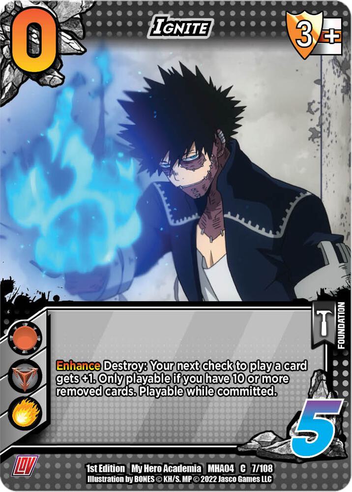 my hero academia booster box 1st edition League of Villains topper promo card My Hero Academia CCG: League