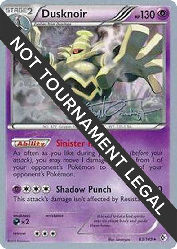 Dusknoir - 2014 (Trent Orndorff) 63/149 from World Championship Decks