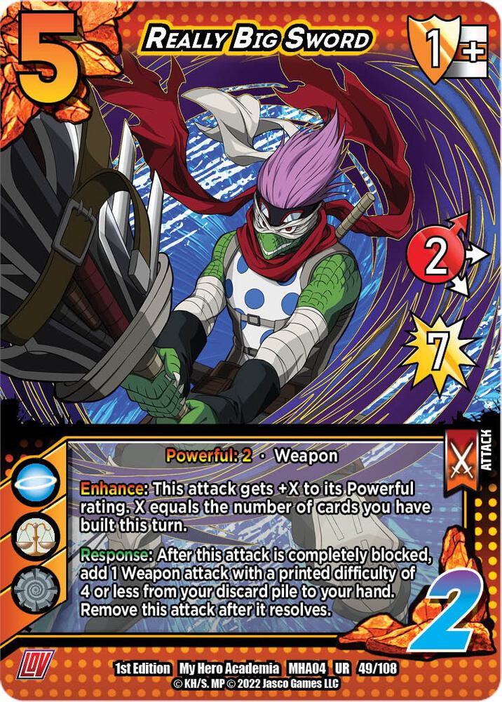 ヒーローズカード Really Big Sword - UniVersus: My Hero Academia: League of Villains