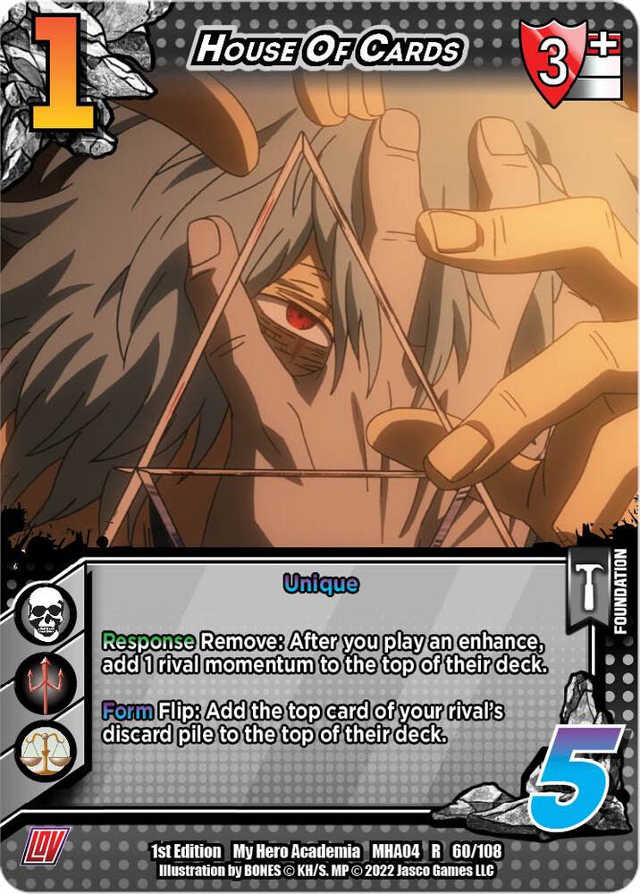 House Of Cards - UniVersus: My Hero Academia: League of Villains
